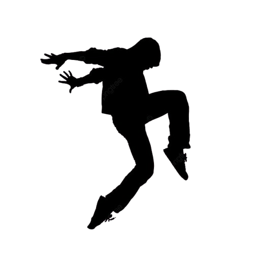 silhouette dancer hip hop